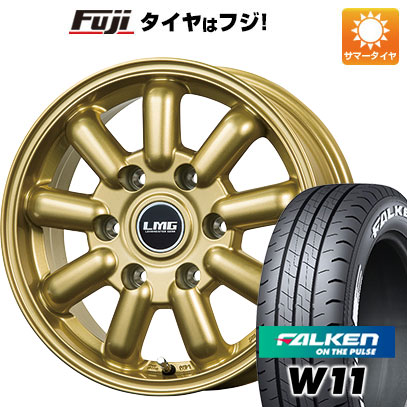 【新品】ハイエース200系 夏タイヤ ホイール4本セット 215/65R16 ファルケン W11 109/107N レアマイスター LMG MOS 9(ゴールド) 16インチ :fuji 2186 116759 29685 29685:フジコーポレーション