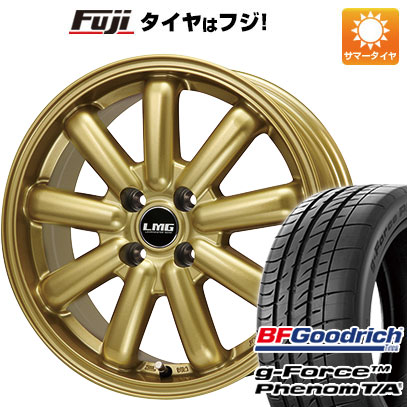 【新品国産4穴100車】 夏タイヤ ホイール４本セット 205/45R17 BFグッドリッチ(フジ専売) g FORCE フェノム T/A レアマイスター LMG MOS 9(ゴールド) 17インチ :fuji 1669 116763 41269 41269:フジコーポレーション