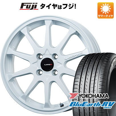 【パンク保証付】【新品国産4穴100車】 夏タイヤ ホイール4本セット 185/65R15 ヨコハマ ブルーアース RV-03 レアマイスター LMスポーツLM-10R 15インチ｜fujicorporation