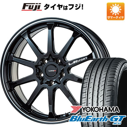 【新品国産5穴114.3車】 夏タイヤ ホイール4本セット 215/55R17 ヨコハマ ブルーアース GT AE51 レアマイスター LMスポーツLM-10R 17インチ｜fujicorporation