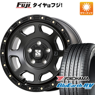 【パンク保証付】【新品国産5穴114.3車】 夏タイヤ ホイール4本セット 225/60R17 ヨコハマ ブルーアース RV 03 MLJ エクストリームJ XJ07 17インチ :fuji 1845 131718 36878 36878:フジコーポレーション