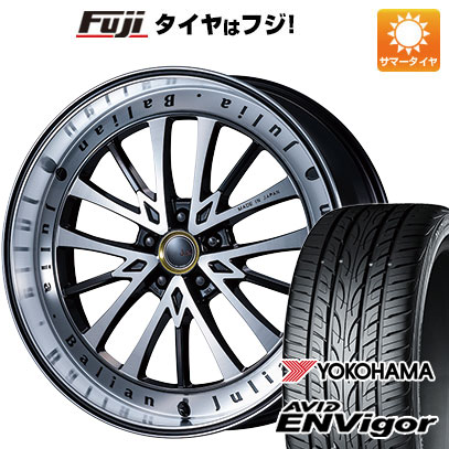 【新品国産5穴114.3車】 夏タイヤ ホイール4本セット 225/40R19 ヨコハマ エイビッド エンビガーS321 エムズスピード ジュリア バリアン 19インチ｜fujicorporation