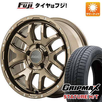 【新品国産5穴114.3車】 夏タイヤ ホイール4本セット 225/65R17 グリップマックス スタチャー H/T BSW（限定） レイズ デイトナ F6ブースト 17インチ :fuji 2182 139316 38301 38301:フジコーポレーション