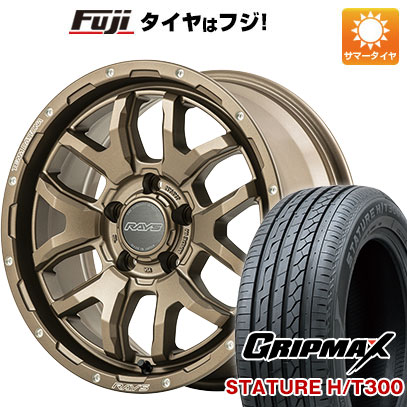 【新品国産5穴114.3車】 夏タイヤ ホイール4本セット 225/65R17 グリップマックス スタチャー H/T300 BSW（限定） レイズ デイトナ F6ブースト 17インチ :fuji 2182 139316 40203 40203:フジコーポレーション