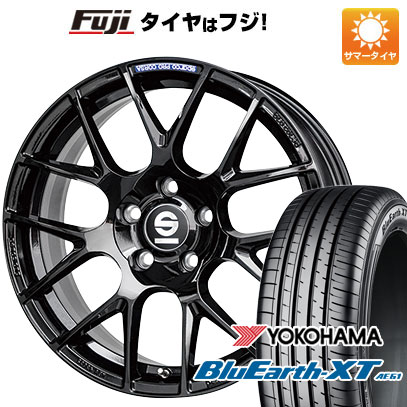 【新品国産5穴114.3車】 夏タイヤ ホイール4本セット 215/55R17 ヨコハマ ブルーアース XT AE61 OZ SPARCO プロコルサ 17インチ｜fujicorporation