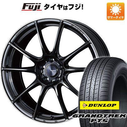 クーポン配布中 【新品国産5穴114.3車】 夏タイヤ ホイール4本セット 225/55R19 ダンロップ グラントレック PT5 ウェッズ ウェッズスポーツ SA 25R 19インチ :fuji 2581 135179 40819 40819:フジコーポレーション