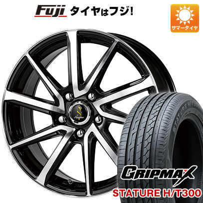 【新品国産5穴114.3車】 夏タイヤ ホイール４本セット 225/55R18 グリップマックス スタチャー H/T300 BSW（限定） タカイチ セプティモG01プラス 18インチ :fuji 1321 117202 40200 40200:フジコーポレーション