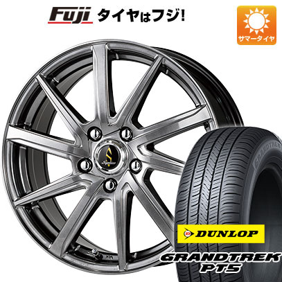 クーポン配布中 【新品国産5穴114.3車】 夏タイヤ ホイール4本セット 215/65R16 ダンロップ グラントレック PT5 タカイチ セプティモGO1プラス 16インチ :fuji 1310 117186 40814 40814:フジコーポレーション