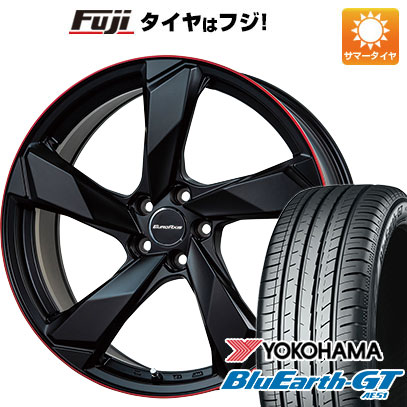 【新品】輸入車用 アウディ フォルクスワーゲン 夏タイヤ ホイール4本セット 225/45R18 ヨコハマ ブルーアース GT AE51 ユーロアクシス クロスエッジ 18インチ :fuji 7741 117138 28539 28539:フジコーポレーション