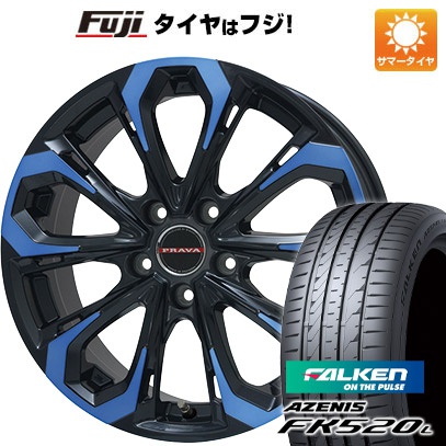 【新品国産5穴114.3車】 夏タイヤ ホイール4本セット 245/35R19 ファルケン アゼニス FK520L ビッグウエイ LEYSEEN プラバ5X(ブルークリア) 19インチ :fuji 1123 118963 40749 40749:フジコーポレーション