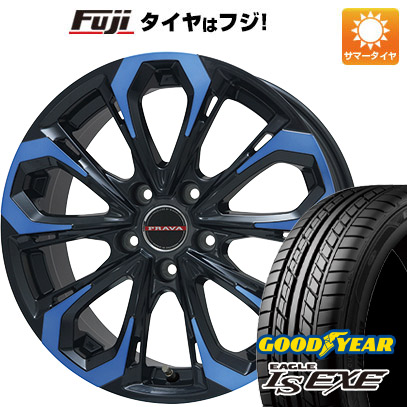 【新品国産5穴114.3車】 夏タイヤ ホイール4本セット 215/55R17 グッドイヤー イーグル エルエス エグゼ(限定) ビッグウエイ LEYSEEN プラバ5X 17インチ :fuji 1841 118959 31590 31590:フジコーポレーション