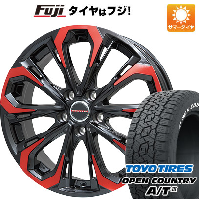 【新品国産5穴114.3車】 夏タイヤ ホイール４本セット 225/65R17 トーヨー オープンカントリー A/T III RWL/RBL ビッグウエイ LEYSEEN プラバ5X 17インチ :fuji 2182 118960 42840 42840:フジコーポレーション