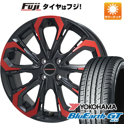 クーポン配布中 【新品国産4穴100車】 夏タイヤ ホイール4本セット 185/60R16 ヨコハマ ブルーアース GT AE51 ビッグウエイ LEYSEEN プラバ5X 16インチ :fuji 13442 118988 33212 33212:フジコーポレーション