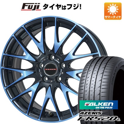 【新品国産5穴114.3車】 夏タイヤ ホイール4本セット 245/45R19 ファルケン アゼニス FK520L ビッグウエイ LEYSEEN プラバ9M(ブルークリア) 19インチ :fuji 1141 118950 40758 40758:フジコーポレーション