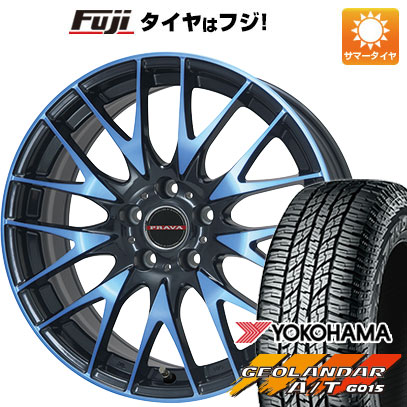 【新品国産5穴114.3車】 夏タイヤ ホイール4本セット 235/55R19 ヨコハマ ジオランダー A/T G015 RBL ビッグウエイ LEYSEEN プラバ9M(ブルークリア) 19インチ :fuji 1121 118950 28522 28522:フジコーポレーション