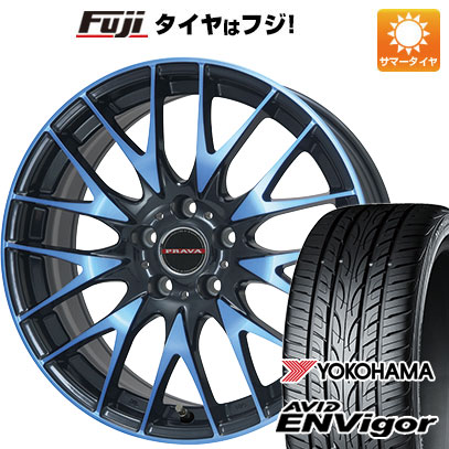 【新品国産5穴114.3車】 夏タイヤ ホイール4本セット 245/40R20 ヨコハマ エイビッド エンビガーS321 ビッグウエイ LEYSEEN プラバ9M(ブルークリア) 20インチ :fuji 1461 118952 29461 29461:フジコーポレーション