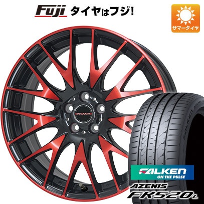 【新品国産5穴114.3車】 夏タイヤ ホイール4本セット 245/45R19 ファルケン アゼニス FK520L ビッグウエイ LEYSEEN プラバ9M(レッドクリア) 19インチ :fuji 1141 118951 40758 40758:フジコーポレーション