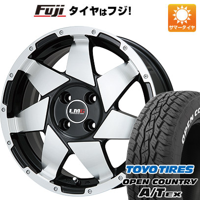 【新品国産5穴114.3車】 夏タイヤ ホイール4本セット 215/70R16 トーヨー オープンカントリー A/T EX レアマイスター LMG shuriken ブラックポリッシュ 16インチ :fuji 1581 117267 33426 33426:フジコーポレーション