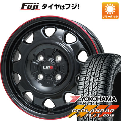 【新品 軽自動車】N BOX タント ワゴンR 夏タイヤ ホイール4本セット 155/65R14 ヨコハマ ジオランダー A/T G015 RBL レアマイスター LMG OFF STYLE 14インチ :fuji 10161 119773 33491 33491:フジコーポレーション