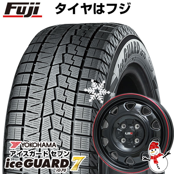 【パンク保証付】【新品国産4穴100車】 スタッドレスタイヤ ホイール4本セット 175/65R14 ヨコハマ アイスガード セブンIG70 LMG OFF-STYLE 14インチ｜fujicorporation