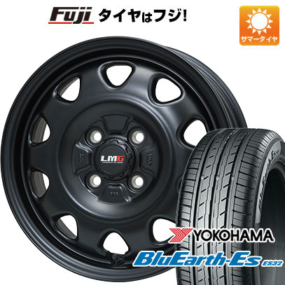 【新品国産4穴100車】 夏タイヤ ホイール4本セット 185/65R14 ヨコハマ ブルーアース ES32 レアマイスター LMG OFF STYLE(マットブラック) 14インチ :fuji 21961 119760 35546 35546:フジコーポレーション