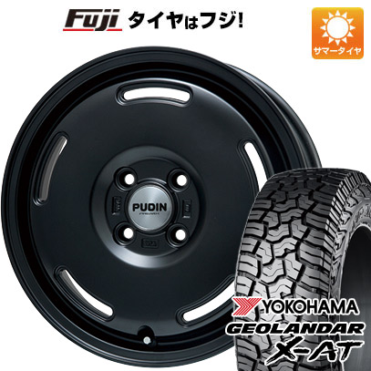 【新品 軽自動車】軽トラ 夏タイヤ ホイール4本セット 145R14 85/83Q ヨコハマ ジオランダー X-AT G016 プレミックス プディン(マットブラック) 14インチ｜fujicorporation