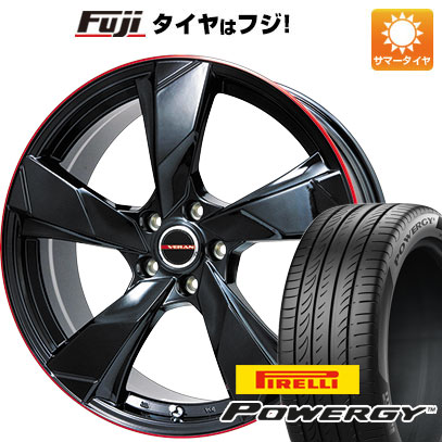 クーポン配布中 【新品国産5穴100車】 夏タイヤ ホイール4本セット 205/50R17 ピレリ パワジー プレミックス ヴェランV(グロスブラック/レッドリム) 17インチ :fuji 1671 119929 38262 38262:フジコーポレーション