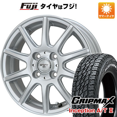 【新品 軽自動車】軽トラ 軽バン 夏タイヤ ホイール4本セット 145R12C 80/78N グリップマックス インセプション A/TII RWL(限定) ビッグウエイ BWT-541 12インチ｜fujicorporation