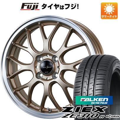 【新品国産4穴100車】 夏タイヤ ホイール4本セット 195/50R16 ファルケン ジークス ZE310R エコラン（限定） ブレスト ユーロスポーツ タイプ805 16インチ｜fujicorporation