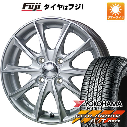 【新品 軽自動車】N BOX タント スペーシア 夏タイヤ ホイール４本セット 165/55R15 ヨコハマ ジオランダー A/T G015 RBL エクシーダー E06 15インチ :fuji 21761 150312 34891 34891:フジコーポレーション