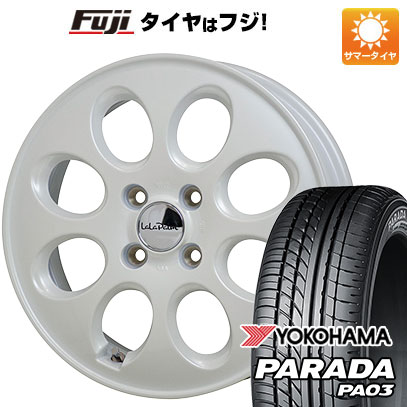 【新品 軽自動車】夏タイヤ ホイール4本セット 165/55R14 ヨコハマ PARADA PA03 ブラックレター 95/93N ホットスタッフ ララパーム オーバル 14インチ :fuji 21721 131331 31695 31695:フジコーポレーション