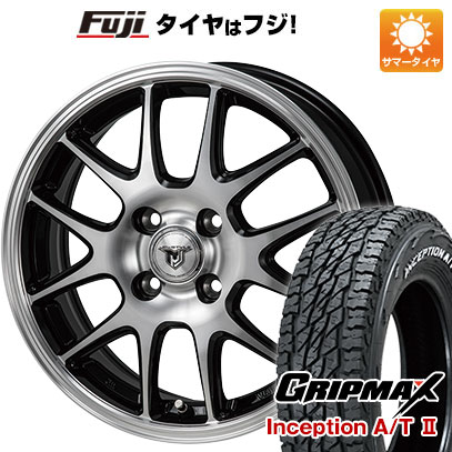 【新品 軽自動車】軽トラ 夏タイヤ ホイール4本セット 145R12C 80/78N グリップマックス インセプション A/TII RWL(限定) モンツァ JPスタイル MJ02 12インチ :fuji 21681 137126 35569 35569:フジコーポレーション