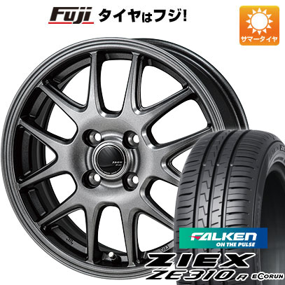 【新品国産4穴100車】 夏タイヤ ホイール4本セット 195/50R16 ファルケン ジークス ZE310R エコラン(限定) モンツァ ZACK JP-205 16インチ｜fujicorporation