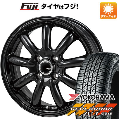 【新品 軽自動車】N-BOX タント スペーシア 夏タイヤ ホイール４本セット 155/65R14 ヨコハマ ジオランダー A/T G015 RBL モンツァ ZACK JP-209 14インチ｜fujicorporation