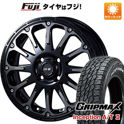 【新品 軽自動車】タフト ソリオ サマータイヤ ホイール4本セット 165/65R15 GRIPMAX インセプション A/TII RWL SSR ディバイド FT アッシュブラック 15インチ :fuji 21761 142969 42829 42829:フジコーポレーション