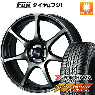 【新品 軽自動車】N BOX タント 夏タイヤ ホイール4本セット 165/55R15 ヨコハマ ジオランダー A/T G015 RBL ウェッズ ウェッズスポーツ SA 75R 15インチ :fuji 21761 136888 34891 34891:フジコーポレーション