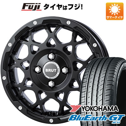 【新品 軽自動車】N BOX タント スペーシア 夏タイヤ ホイール４本セット 155/65R14 ヨコハマ ブルーアース GT AE51 トライスター BRUT BR 55 14インチ :fuji 21721 151445 28581 28581:フジコーポレーション