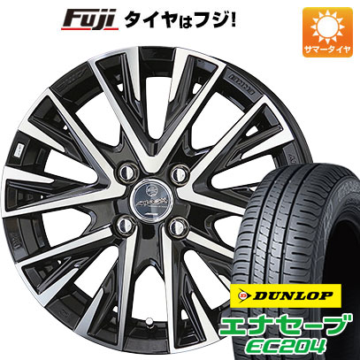 【新品国産4穴100車】 夏タイヤ ホイール4本セット 185/55R16 ダンロップ エナセーブ EC204 共豊 スマック レジーナ 16インチ｜fujicorporation