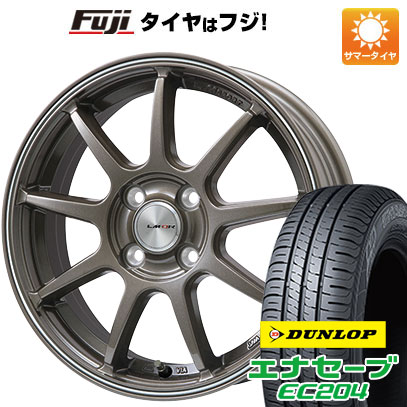 【新品国産4穴100車】 夏タイヤ ホイール4本セット 185/55R16 ダンロップ エナセーブ EC204 レアマイスター LMスポーツLM-QR 16インチ｜fujicorporation