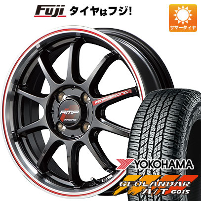 クーポン配布中 【新品国産5穴114.3車】 夏タイヤ ホイール4本セット 215/60R17 ヨコハマ ジオランダー A/T G015 RBL MID RMP レーシング R10 17インチ :fuji 1843 137576 23762 23762:フジコーポレーション