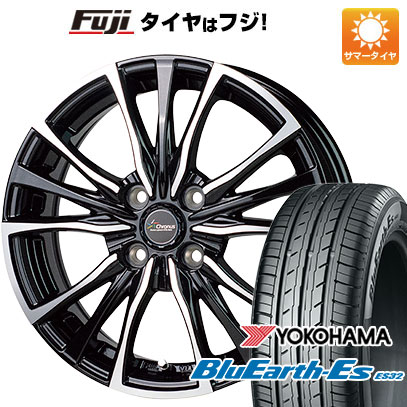 クーポン配布中 【新品国産4穴100車】 夏タイヤ ホイール４本セット 195/55R15 ヨコハマ ブルーアース ES32 ホットスタッフ クロノス CH 110 15インチ :fuji 1848 146314 35508 35508:フジコーポレーション