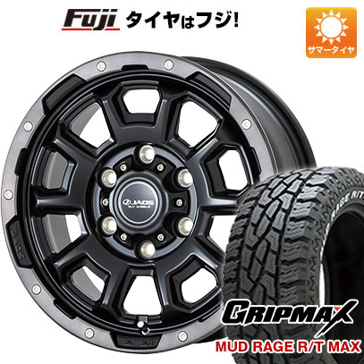 【新品】キャラバン 夏タイヤ ホイール4本セット 215/65R16 109/107Q グリップマックス マッドレイジR/T MAX RWL(限定) ジャオス アダマスBL5 16インチ｜fujicorporation