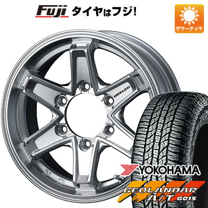 【新品国産6穴139.7車】 夏タイヤ ホイール4本セット 265/75R16 ヨコハマ ジオランダー A/T G015 OWL/RBL ウェッズ キーラー タクティクス 16インチ｜fujicorporation