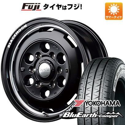 【新品】ハイエース200系 夏タイヤ ホイール4本セット 195/80R15 ヨコハマ ブルーアース キャンパー 107/105N MID ガルシア シスコ BLACKMOON EDITION 15インチ :fuji 2185 132510 41136 41136:フジコーポレーション