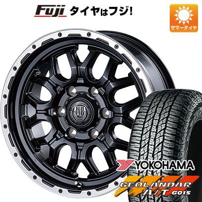 【新品国産6穴139.7車】 夏タイヤ ホイール4本セット 265/70R17 ヨコハマ ジオランダー A/T G015 OWL/RBL インターミラノ MUD BAHN XR 800M 17インチ :fuji 11822 128046 22893 22893:フジコーポレーション