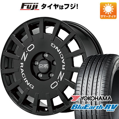 【パンク保証付】【新品国産車用 5穴114.3車】 夏タイヤ ホイール4本セット 225/45R18 ヨコハマ ブルーアース RV-03 OZ ラリーレーシング 18インチ