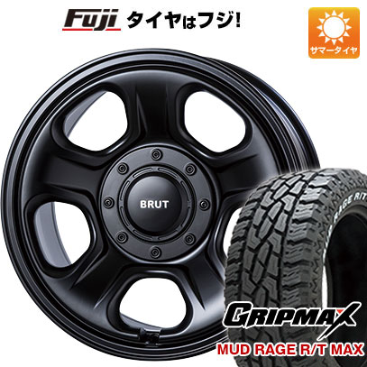 【新品国産5穴114.3車】 夏タイヤ ホイール4本セット 215/65R16 グリップマックス マッドレイジR/T MAX RWL(限定) トライスター BRUT BR 33 16インチ :fuji 1310 151475 33237 33237:フジコーポレーション