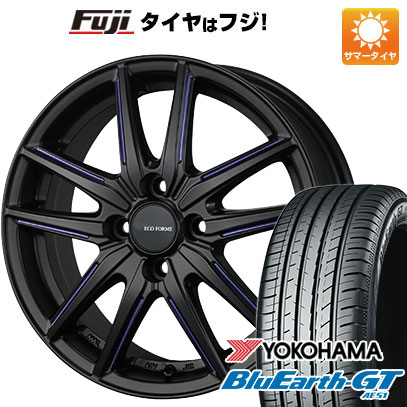 クーポン配布中 【新品国産4穴100車】 夏タイヤ ホイール4本セット 185/60R15 ヨコハマ ブルーアース GT AE51 ブリヂストン エコフォルム CRS20 15インチ :fuji 1901 119664 28575 28575:フジコーポレーション