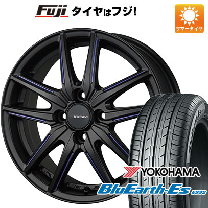 クーポン配布中 【新品国産4穴100車】 夏タイヤ ホイール4本セット 185/55R15 ヨコハマ ブルーアース ES32 ブリヂストン エコフォルム CRS20 15インチ :fuji 1846 119664 35507 35507:フジコーポレーション