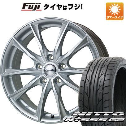 【パンク保証付き】【新品国産5穴100車】 夏タイヤ ホイール４本セット 215/40R18 ニットー NT555 G2 ホットスタッフ エクシーダー E06 18インチ :fuji 1221 150316 23603 23603:フジコーポレーション